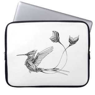 Psychedlic Bird Tattoo Laptop Sleeve