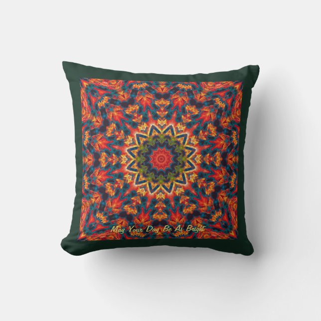 Psychedlic Flower Cushion (Front)