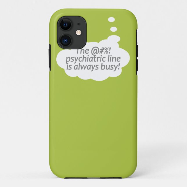 Psychiatric Line custom colour iPhone case (Back)