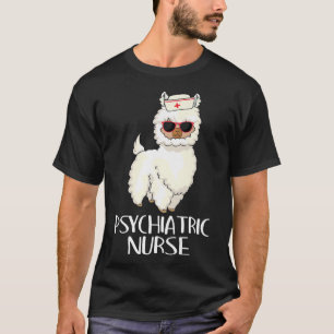 Psychiatric Nurse Llama Rn Mental Health Psych Nur T-Shirt
