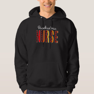 Psychiatric Nurse Plaid Red Love Heart Stethoscope Hoodie