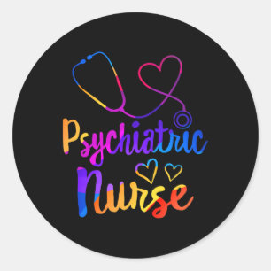 Psychiatric Nurse Week Rn Mental Health Nursing Sc Classic Round Sticker
