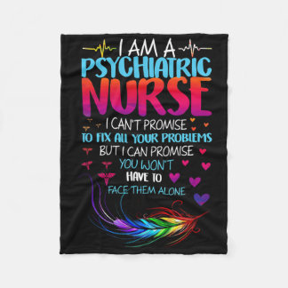 Psychiatric Nurse Week Rn Mental Health Nursing Sc Fleece Blanket