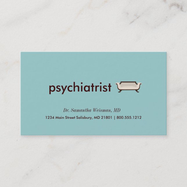Psychiatrist Business Cards (Front)