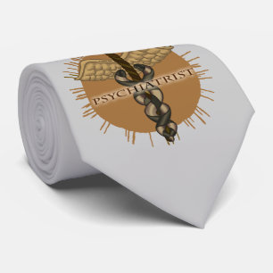 Psychiatrist caduceus tie