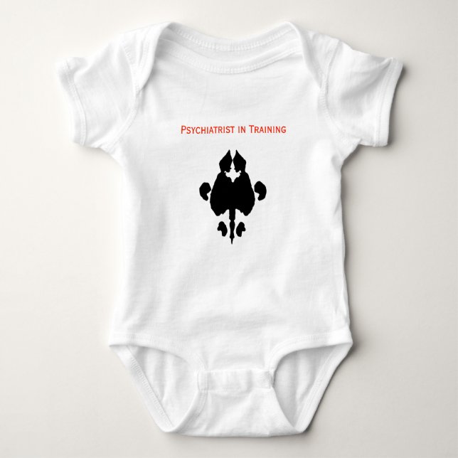 Psychiatrist in Training | Rorschach Baby Bodysuit (Front)