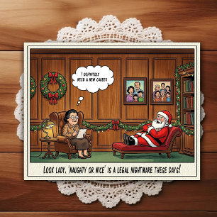 Psychiatrist Office Humour Cartoon Postcard