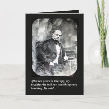 Psychiatrist psychiatry humourous greeting card