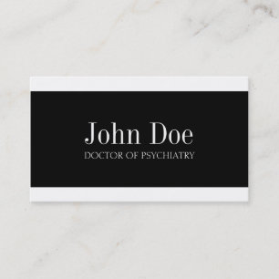 Psychiatrist W/W Business Card