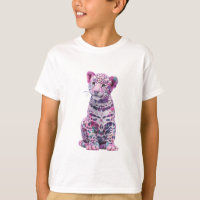 Psychic Bloom Leopard Cub Digital Art