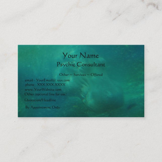Psychic Consultant - business card template (Front)