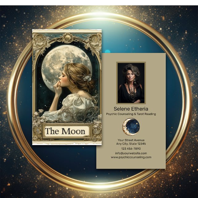 Psychic Counseling & Tarot Reading Business Card (Creator Uploaded)