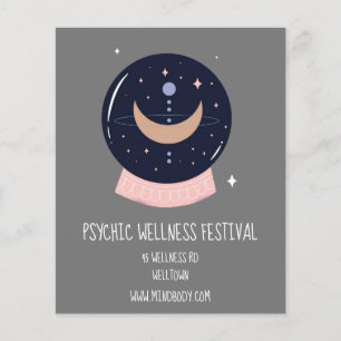 Psychic crystal ball New age Festival Flyer
