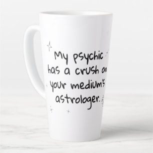 Psychic Medium Astrology latte mug