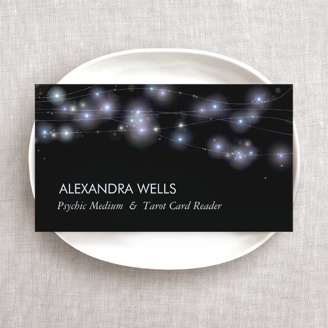  Psychic Medium Cosmic Stars and Orbs Business Card (Creator Uploaded)