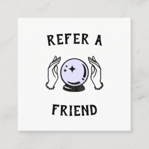 Psychic Medium Customer Referral Card
