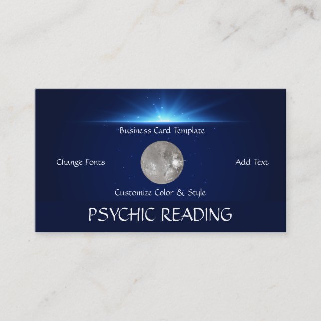 Psychic Readings Crystal Ball Business Card (Front)