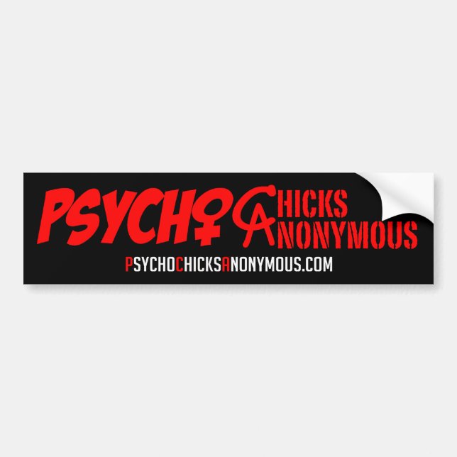 Psycho Chicks Anonymous Sticker #1 (Front)