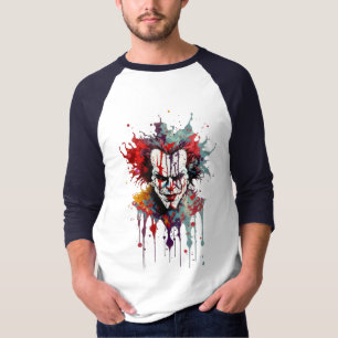 Psycho Clown Splash Art T-Shirt – Bold