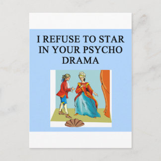 psycho drama queen postcard