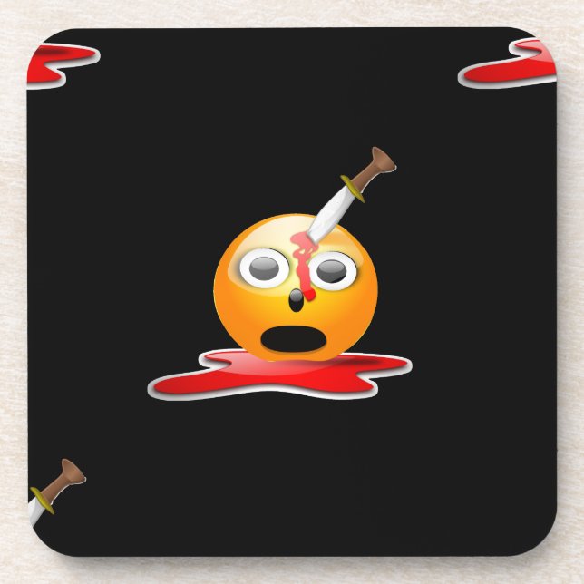 psycho emoji coaster (Front)