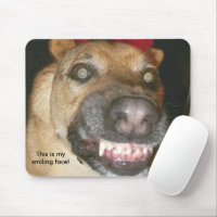 Psycho German Shepherd Dog This is My Smiling Face