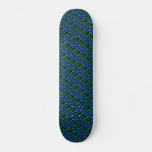 Psycho Skateboard in blau grün schwarz