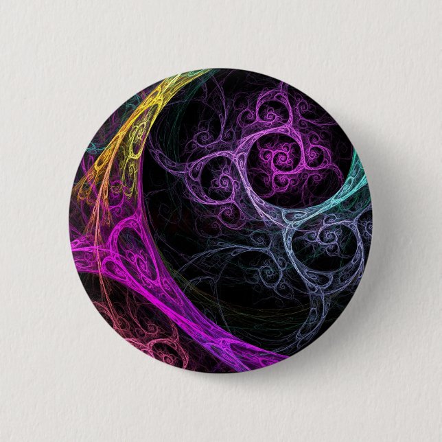 Psychodelic 6 Cm Round Badge (Front)