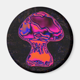 psychodelic mushroom magnet