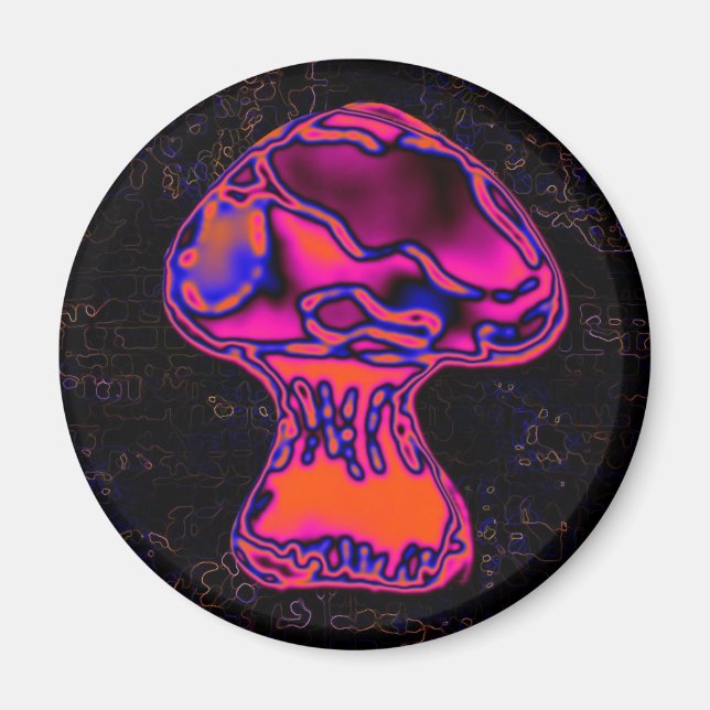 psychodelic mushroom magnet (Front)