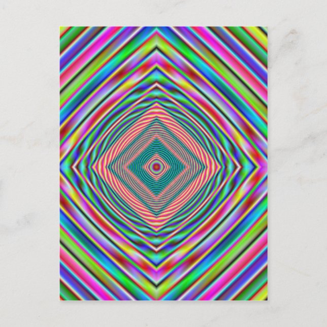 psychodelic rainbow postcard (Front)