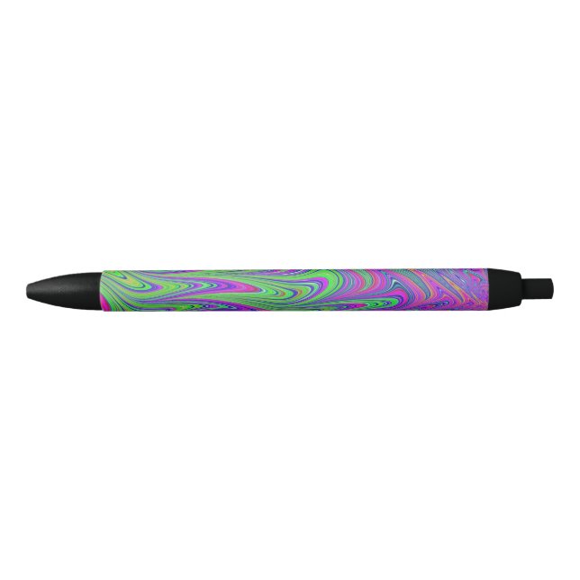 psychodelic textures black ink pen (Front)