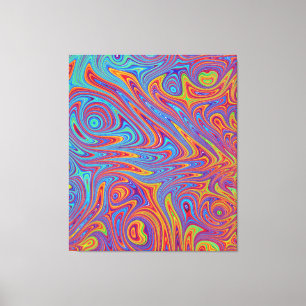psychodelic textures canvas print