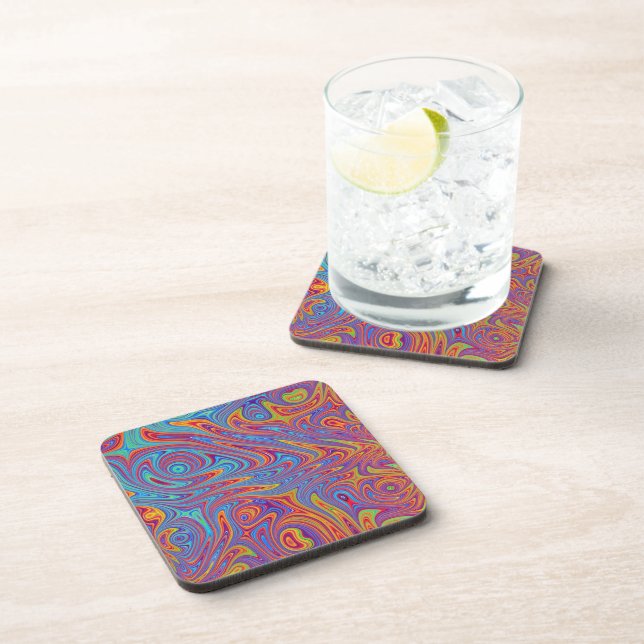 psychodelic textures coaster (Right Side)