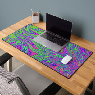 psychodelic textures desk mat