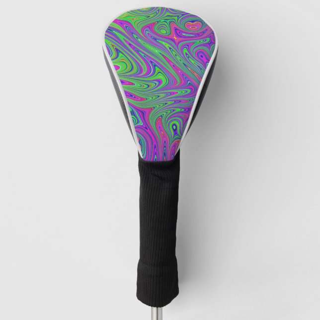 psychodelic textures golf head cover (Front)