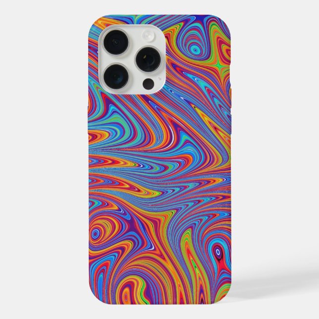 psychodelic textures iPhone case (Back)