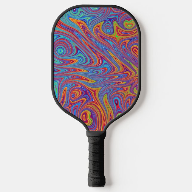 psychodelic textures pickleball paddle (Front)