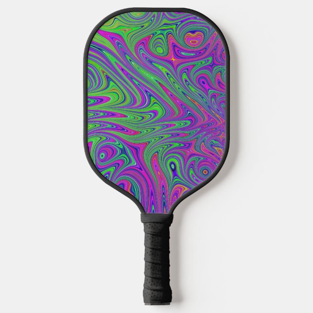 psychodelic textures pickleball paddle (Front)