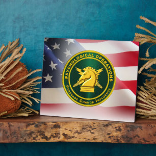 Psychological Operations PSYOPS Army Veteran Plaque