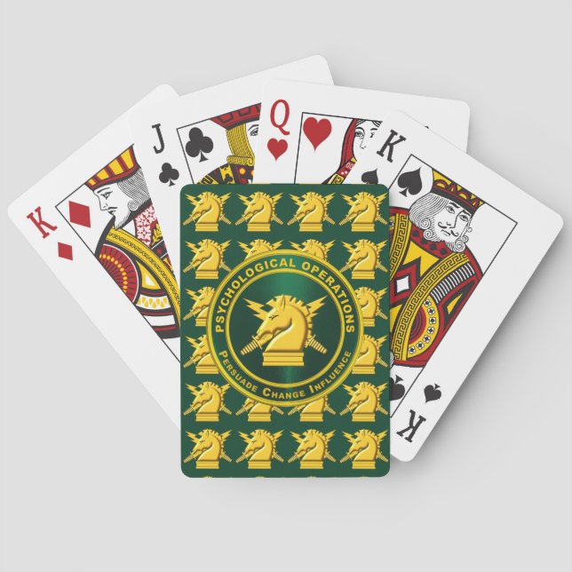 Psychological Operations PSYOPS Playing Cards (Back)