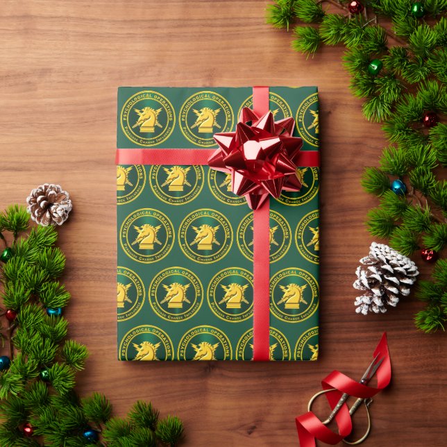 Psychological Operations PSYOPS Wrapping Paper (Holiday Gift)