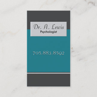 Psychologist and Medical Business Card - Monogram