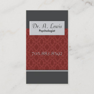 Psychologist and Medical Business Card - Monogram