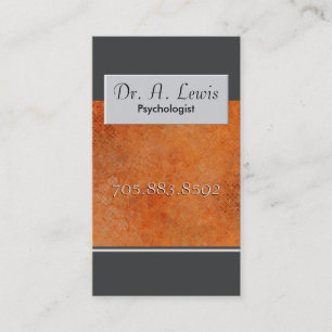 Psychologist and Medical Business Card - Monogram
