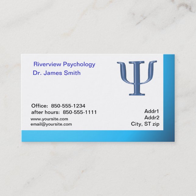 Psychologist Business Card (Front)