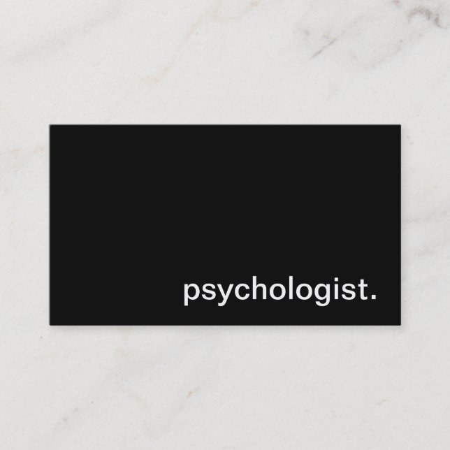 Psychologist Business Card (Front)