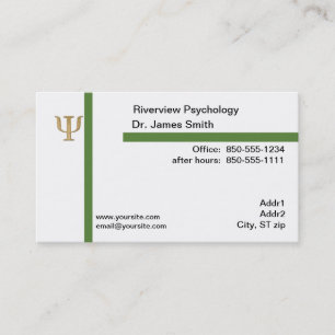 Psychologist Business Card