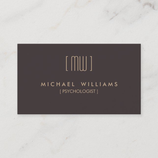 PSYCHOLOGIST BUSINESS CARD (Front)