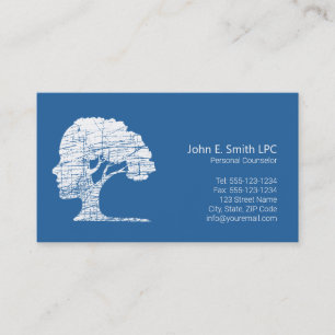 Psychologist Business Cards Personal Counselor